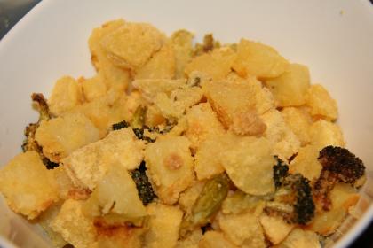 烤土豆，烤菜花